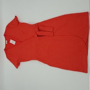 J. Crew NWT  Red Knit Wrap Midi Dress Sz. XXS